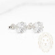 Studs - Argent zircone cubique coupe princesse 0.25PTS / 4.7mm - BOS346