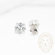 Studs - Argent zircone cubique coupe princesse 0.25PTS / 4.7mm - BOS346