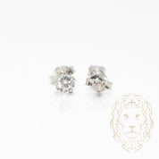 Studs - Argent zircone cubique coupe rond brillant 0.10PTS / 3mm - BOS340