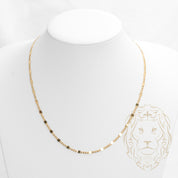 Chaîne - Or 18K jaune mixte curb & plat 3.2mm - CHG658