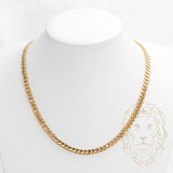 Chaîne - Or 18K jaune cuban link texturé 6.3mm - CHG660