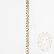 Chaîne - Or 18K deux tons jaune & blanc mixte curb & capri 2.3mm - CHG667