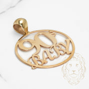 Pendentif - Or 10K jaune "90s baby" - PEG648