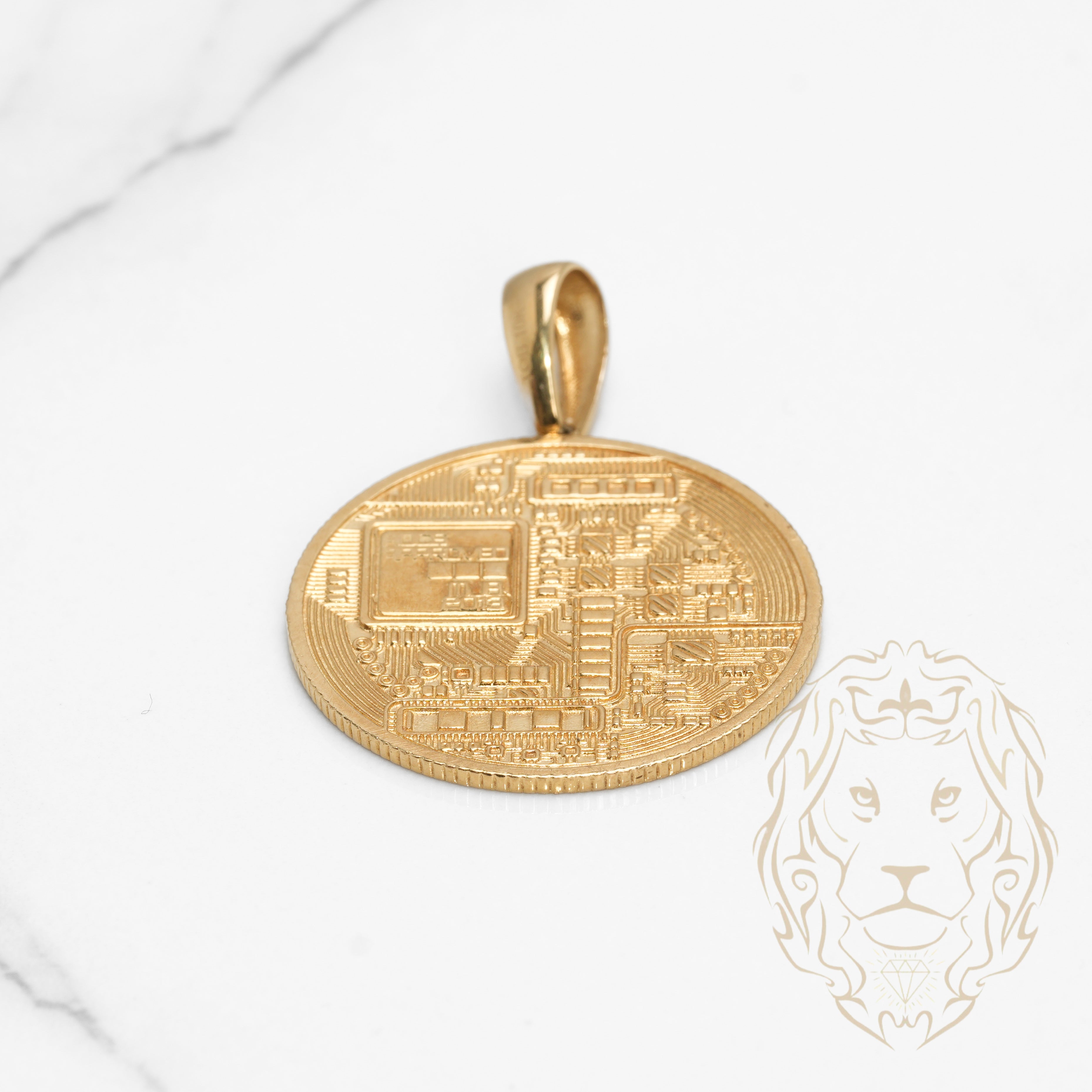 Pendentif - Or 10K jaune BITCOIN - PEG649