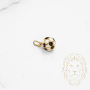 Pendentif - Or 10K jaune ballon de soccer - PEG650