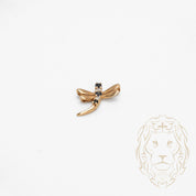 Pendentif - Or 10K jaune libellue sertie de saphirs 0.08Ct & diamants naturels 0.05CT - PEGD040