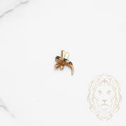 Pendentif - Or 10K jaune libellue sertie de saphirs 0.08Ct & diamants naturels 0.05CT - PEGD040