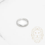 Bague enfant - Or 10K blanc coupe diamant - RIG763