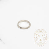 Bague enfant - Or 10K blanc coupe diamant - RIG765