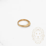 Bague enfant - Or 10K jaune nugget coupe diamant - RIG768