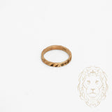 Bague enfant - Or 10K jaune coupe diamant - RIG767