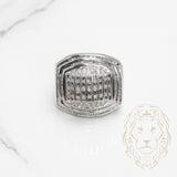 Ring - Men's 10K White Gold with 1.00CT Natural Diamonds - RIGD515