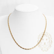 Chaîne - Or 14K jaune snail solide 4mm - CHG683