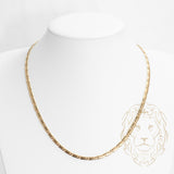 Chaîne - Or 14K jaune snail solide 4mm - CHG683