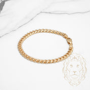 Bracelet - Or 10K jaune curb 5.3mm - BRG593