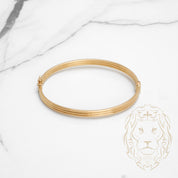 Bracelet jonc - Or 18K jaune simple poli - BRG597
