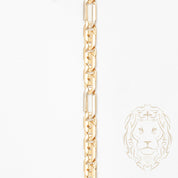 Chaîne - Or 18K deux tons jaune & blanc figaro capri solide 6.2mm - CHG680