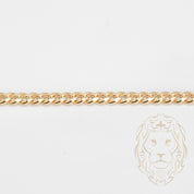 Bracelet - Or 10K jaune curb 5.3mm - BRG593