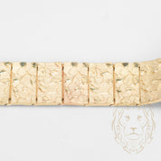 Montre - Or 10K jaune nugget cadran bleu 30mm - BRG595