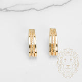 Studs - Or 14K jaune crochet style twist - BOG863