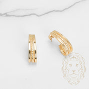 Studs - Or 14K jaune crochet style twist - BOG863