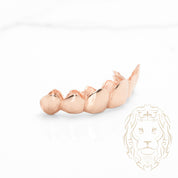 Grillz – 6 Dents Collées – Haut – Or/Argent – Poli Miroir