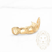 Grillz – 6 Dents avec Windows – Haut – Or/Argent – Diamond Cut