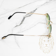 Lunettes Cartier – C de Cartier Piccadilly or avec verres vert ombré CT0344O-003