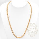 Chain - 10K Two-Tone Yellow & White Gold 5.6mm Diamond Cut Franco - CHG672