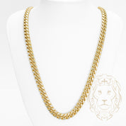 Chaîne - Or 10K deux tons jaune & blanc cuban link 8.5mm - CHG704