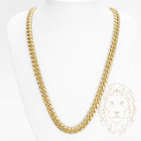 Chaîne - Or 10K deux tons jaune & blanc cuban link 8.5mm - CHG704
