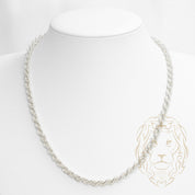 Chaîne - Argent torsade laser cut 5mm - CHS493