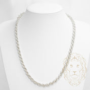 Chaîne - Argent torsade laser cut 6.6mm - CHS495