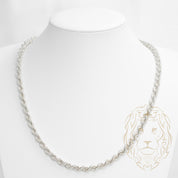 Chaîne - Argent torsade laser cut 6.6mm - CHS496