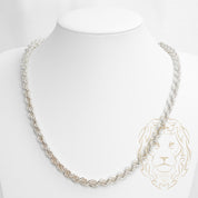 Chaîne - Argent torsade laser cut 7.2mm - CHS497