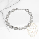 Bracelet - Argent maillons pavé de cz - BRS355