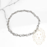 Bracelet - Silver infinity pave cz - BRS357