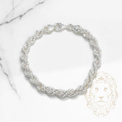 Bracelet - Silver Twisted 6.7mm - BRS366