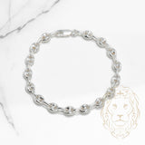 Bracelet - Argent ancre gonflé 6mm - BRS367