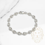Bracelet - Argent ancre gonflé 7mm - BRS369