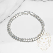 Bracelet - Argent cuban link 6.8mm - BRS373