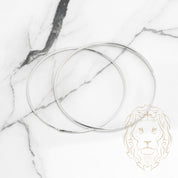 Hoops - Argent poli 1.5mm X 70mm - BOS245