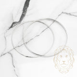 Hoops - Argent poli 1.5mm X 70mm - BOS245
