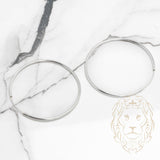Hoops - Argent poli 1.5mm X 60mm - BOS252