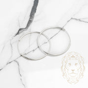 Hoops - Argent poli 2mm X 60mm - BOS246