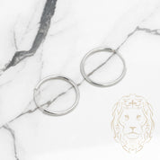 Hoops - Argent poli 2mm X 30mm - BOS249