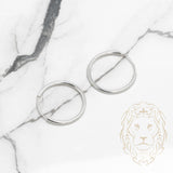 Hoops - Argent poli 2mm X 30mm - BOS249