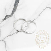 Hoops - Argent poli 2mm X 30mm - BOS249