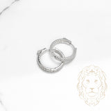 Hoops - Argent cz 3mm X 17mm - BOS255