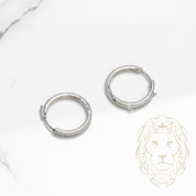 Hoops - Argent cz 3mm X 21mm - BOS256